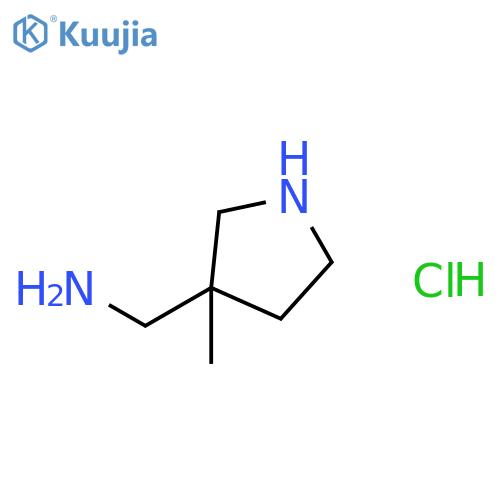 (3-Methylpyrrolidin-3-yl)methanamine hydrochloride structure