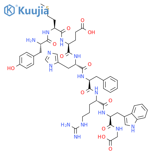 Tyr-Met-Glu-His-Phe-Arg-Trp-Gly structure