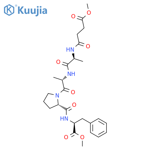 L-Phenylalanine,N-[1-[N-[N-(4-methoxy-1,4-dioxobutyl)-L-alanyl]-L-alanyl]-L-prolyl]-, methylester (9CI) structure