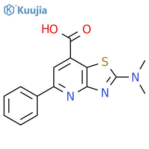 Thiazolo[4,5-b]pyridine-7-carboxylic acid,2-(dimethylamino)-5-phenyl- structure