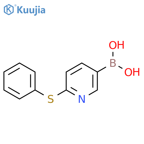 (6-(Phenylthio)pyridin-3-yl)boronic acid structure