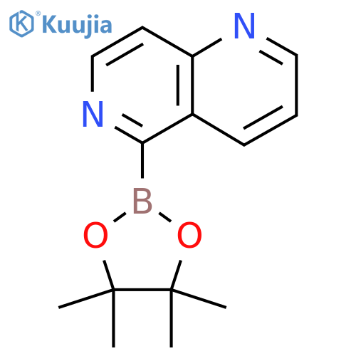 5-(tetramethyl-1,3,2-dioxaborolan-2-yl)-1,6-naphthyridine structure