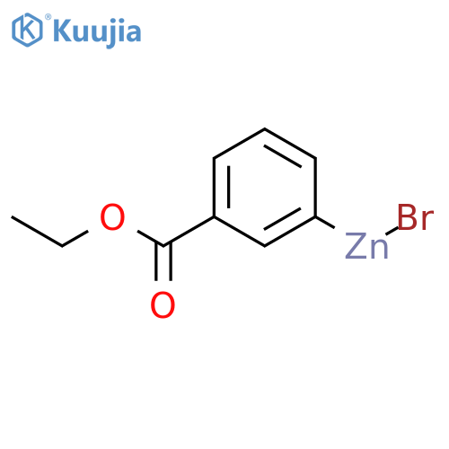 Zinc, bromo[3-(ethoxycarbonyl)phenyl]- structure