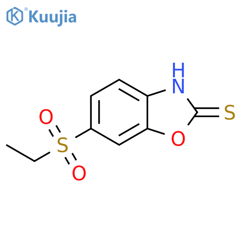 6-(Ethylsulfonyl)-1,3-benzoxazole-2-thiol structure