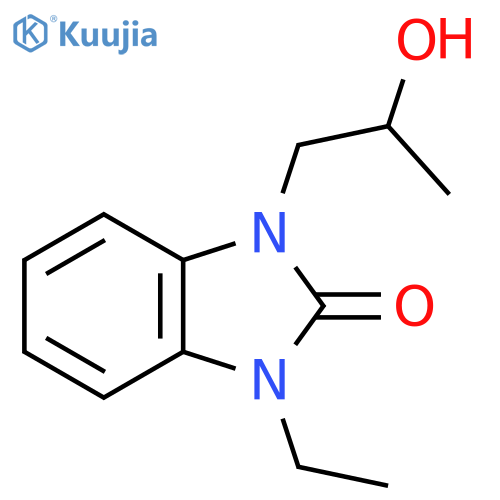 1-Ethyl-3-(2-hydroxypropyl)-2,3-dihydro-1H-1,3-benzodiazol-2-one structure
