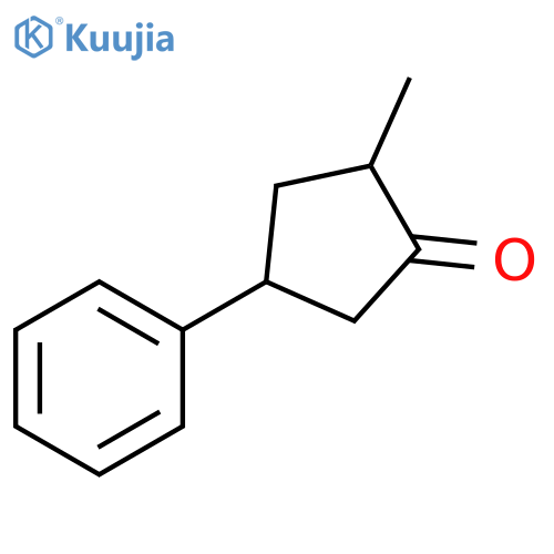 Cyclopentanone, 2-methyl-4-phenyl- structure