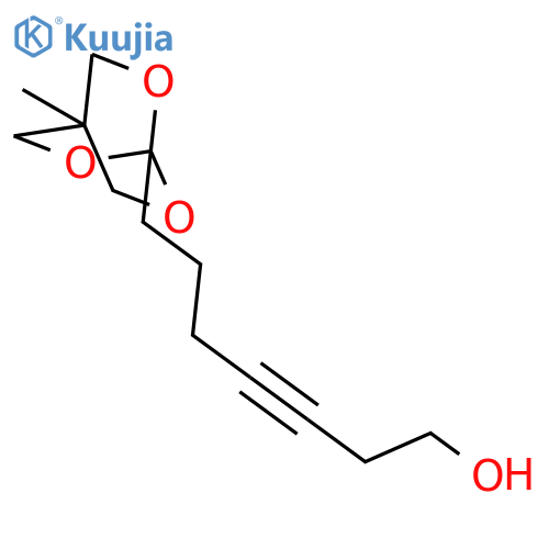 1-(7-hydroxyhept-4-ynyl)-4-methyl-2,6,7-trioxabicyclo(2.2.2)octane structure
