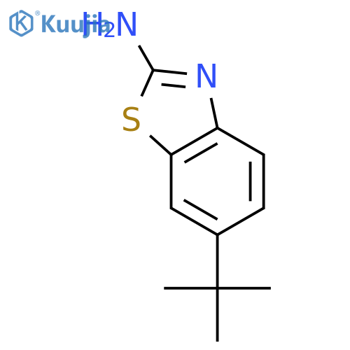 2-Amino-6-(tert-butyl)benzothiazole structure