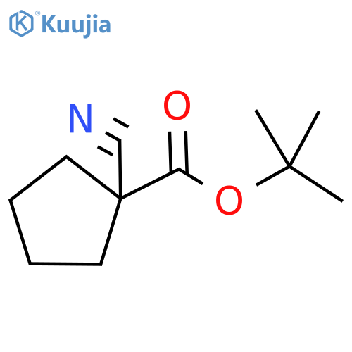 tert-butyl 1-cyanocyclopentanecarboxylate structure