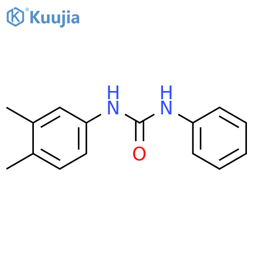 Urea, N-(3,4-dimethylphenyl)-N'-phenyl- structure