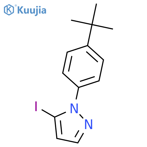 1-(4-(tert-Butyl)phenyl)-5-iodo-1H-pyrazole structure