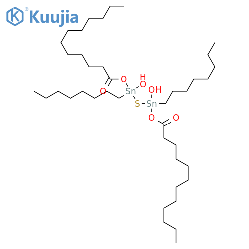 Distannathiane, 1,3-dihydroxy-1,3-dioctyl-1,3-bis[(1-oxododecyl)oxy]- structure