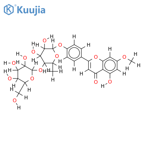 4'-O-Glucosylrhamnoside-Genkwanin structure