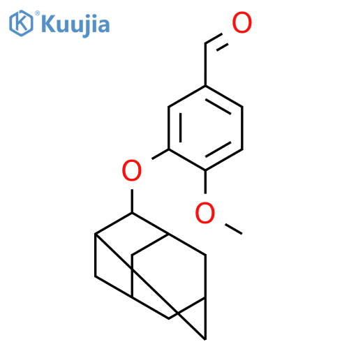 Benzaldehyde, 4-methoxy-3-(tricyclo[3.3.1.13,7]dec-2-yloxy)- structure