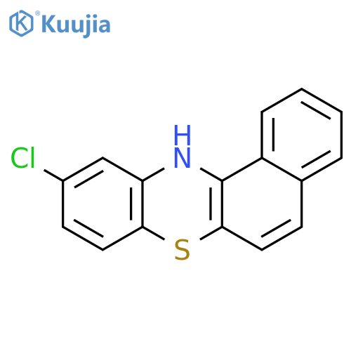 12H-Benzo[a]phenothiazine, 10-chloro- structure