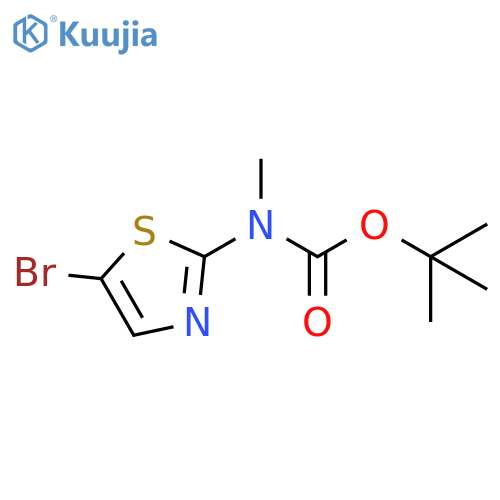 tert-butyl N-(5-bromo-1,3-thiazol-2-yl)-N-methylcarbamate structure