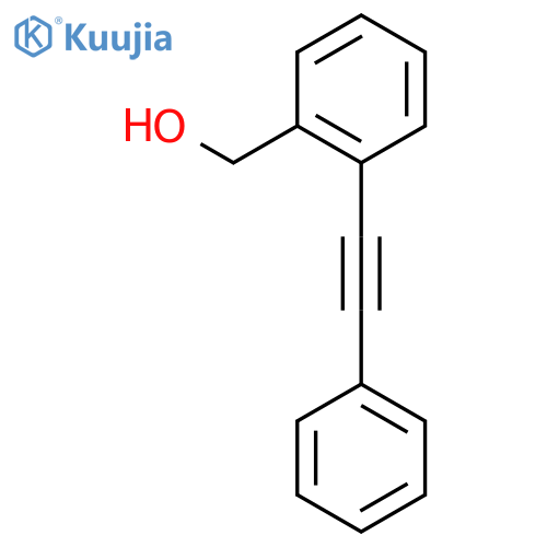 Benzenemethanol, 2-(phenylethynyl)- structure