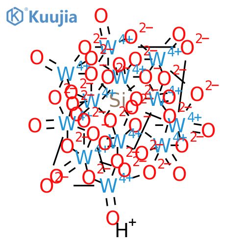 Tungstate(4-), [μ12-[orthosilicato(4-)-κO:κO:κO:κO':κO':κO':κO'':κO'':κO'':κO''':κO''':κO''']]tetracosa-μ-oxododecaoxododeca-, hydrogen (1:4) structure