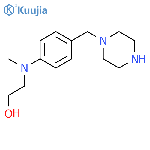2-[methyl[4-(1-piperazinylmethyl)phenyl]amino]-Ethanol structure