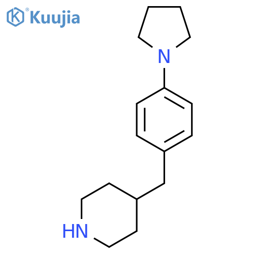 4-{4-(pyrrolidin-1-yl)phenylmethyl}piperidine structure