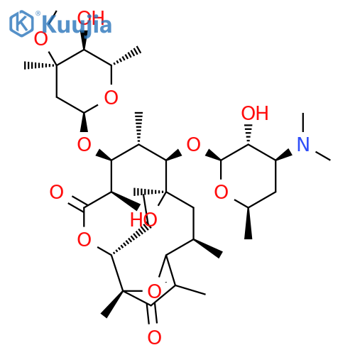 Erythromycin,9,10-didehydro-9-deoxo-11,12-dideoxy-9,12-epoxy-11-oxo- (9CI) structure