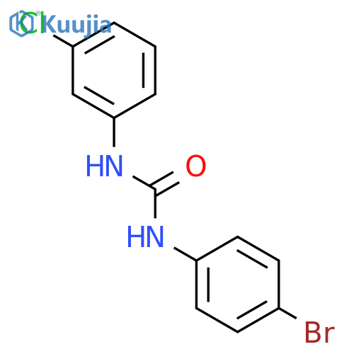 1-(4-bromophenyl)-3-(3-chlorophenyl)urea structure