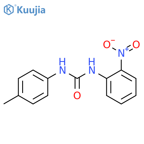 Urea, N-(4-methylphenyl)-N'-(2-nitrophenyl)- structure