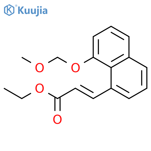 2-Propenoic acid, 3-[8-(methoxymethoxy)-1-naphthalenyl]-, ethyl ester structure