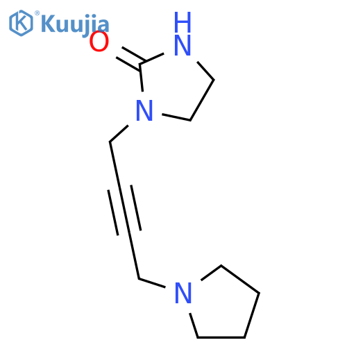 2-Imidazolidinone, 1-[4-(1-pyrrolidinyl)-2-butynyl]- structure