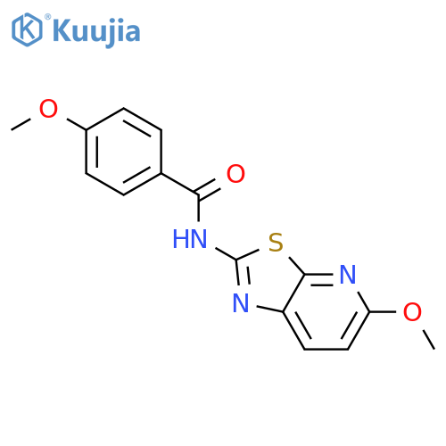 Benzamide, 4-methoxy-N-(5-methoxythiazolo[5,4-b]pyridin-2-yl)- structure