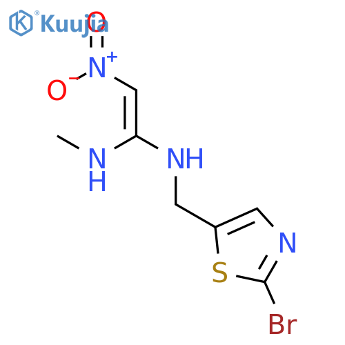 1,1-Ethenediamine, N-[(2-bromo-5-thiazolyl)methyl]-N'-methyl-2-nitro- structure