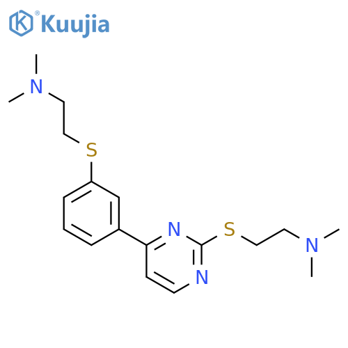 Ethanamine,2-[[4-[3-[[2-(dimethylamino)ethyl]thio]phenyl]-2-pyrimidinyl]thio]-N,N-dimethyl-,dihydrobromide (9CI) structure