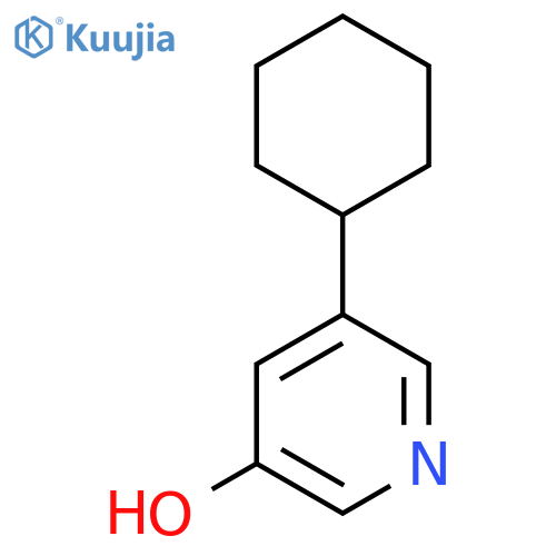 5-cyclohexylpyridin-3-ol structure