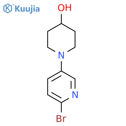 1-(6-Bromopyridin-3-yl)piperidin-4-ol structure