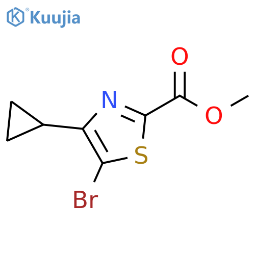 Methyl 5-bromo-4-cyclopropylthiazole-2-carboxylate structure