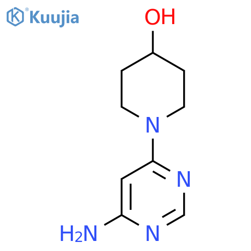 1-(6-Aminopyrimidin-4-yl)piperidin-4-ol structure