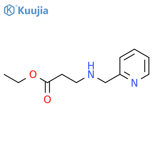 Ethyl 3-[(pyridin-2-ylmethyl)amino]propanoate structure