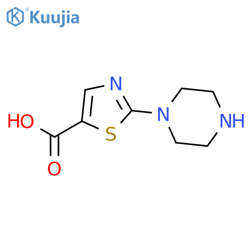 2-(piperazin-1-yl)-1,3-thiazole-5-carboxylic acid structure