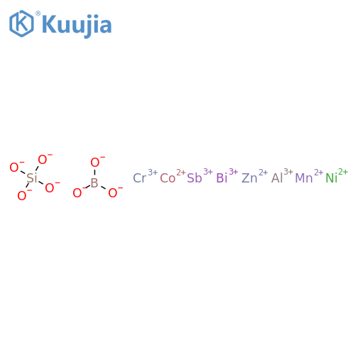Aluminum antimony bismuth chromium cobalt manganese nickel zincborate silicate structure