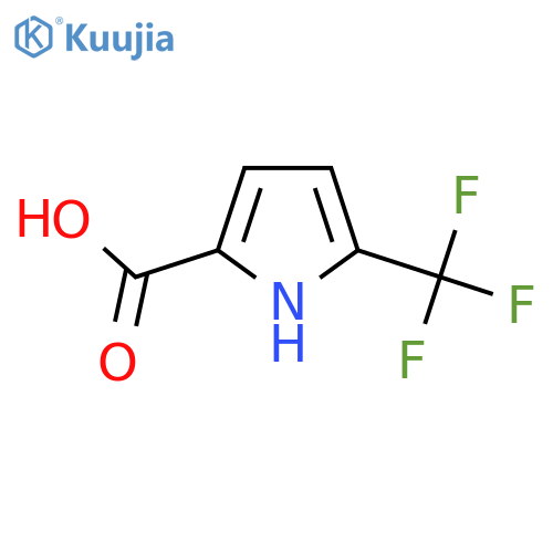 5-(Trifluoromethyl)-1H-pyrrole-2-carboxylic acid structure