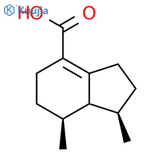 (1R,7S)-Dimethyl-2,3,5,6,7,7a-hexahydro-1H-indene-4-carboxylic acid structure