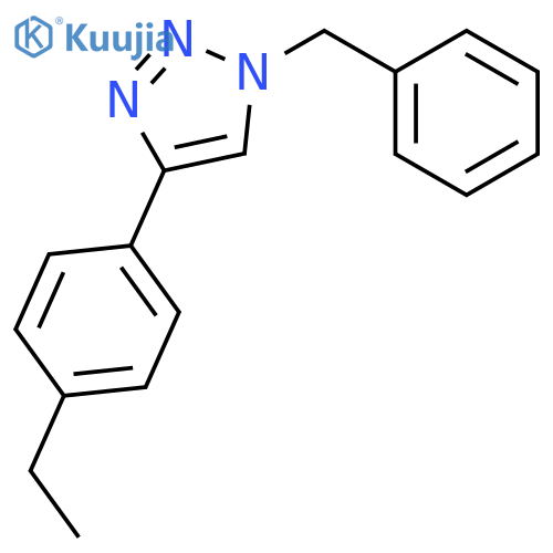 1H-1,2,3-Triazole, 4-(4-ethylphenyl)-1-(phenylmethyl)- structure