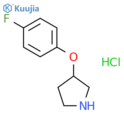 (3R)-(4-Fluorophenoxy)-pyrrolidine, hydrochloride structure