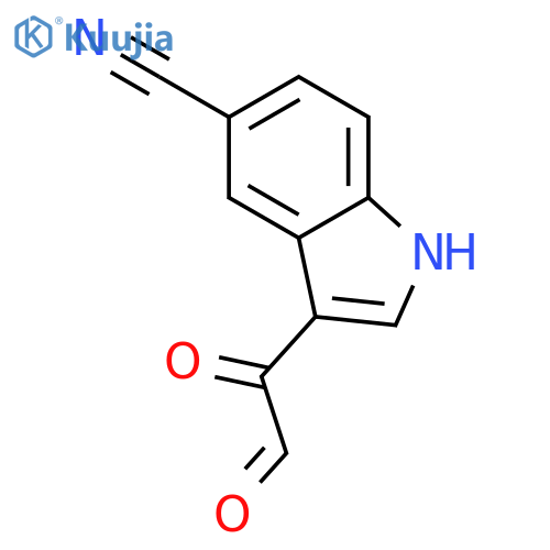 3-(2-oxoacetyl)-1H-Indole-5-carbonitrile structure