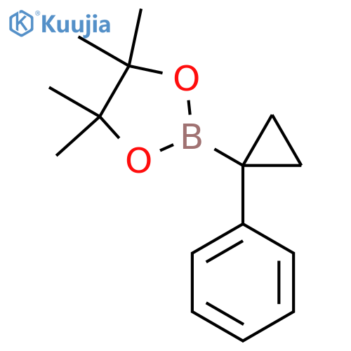 4,4,5,5-Tetramethyl-2-(1-phenylcyclopropyl)-1,3,2-dioxaborolane structure