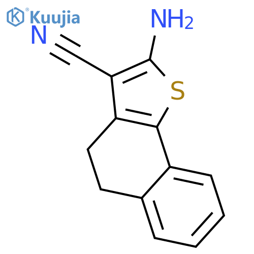 Naphtho[1,2-b]thiophene-3-carbonitrile, 2-amino-4,5-dihydro- structure