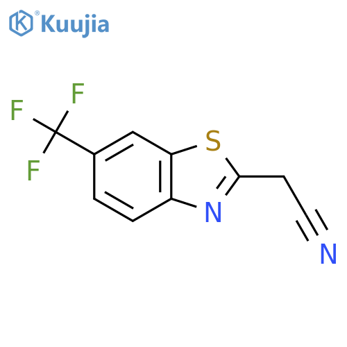 2-6-(trifluoromethyl)-1,3-benzothiazol-2-ylacetonitrile structure