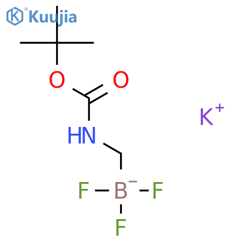 potassium;(tert-butoxycarbonylamino)methyl-trifluoro-boranuide structure