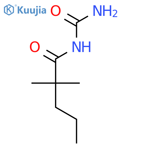 Pentanamide,N-(aminocarbonyl)-2,2-dimethyl- structure