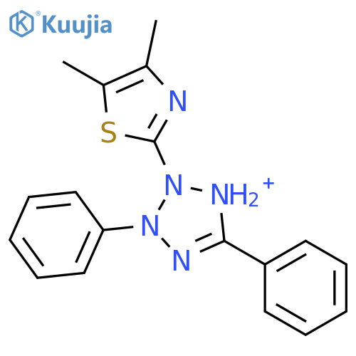 2H-Tetrazolium, 2-(4,5-dimethyl-2-thiazolyl)-3,5-diphenyl- structure